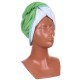 Turban na vlasy zeleno-bílý