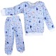Dětské pyžamo pejsek a kočička modré