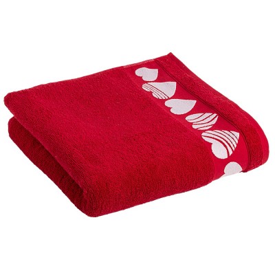 Froté ručník Love červený