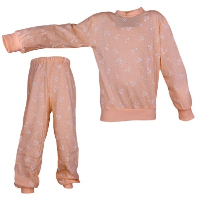 Dětské pyžamo Kopretinky oranžové