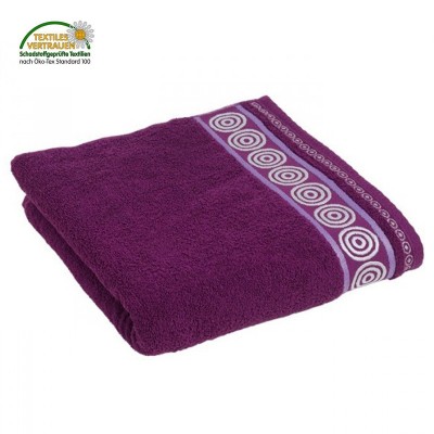 Froté ručník Rondo tmavě fialový
