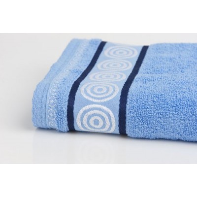 Froté ručník Rondo světle modrý