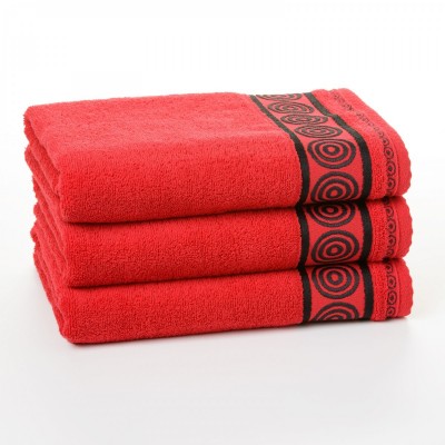 Froté ručník Rondo červený